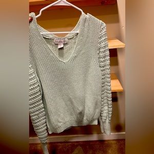 Large women’s V-neck sweater